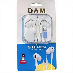 Audífonos Estéreo con Cable DAM, Micrófono para Ventana Emergente del Conector, para iPhone, Sonido HiFi, Auriculares Intrauditivos, Sin Ruido - Product Image 3
