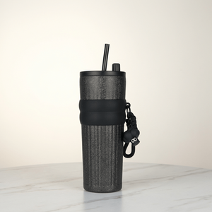 Vaso Térmico de Acero Inoxidable con Revestimiento de Titanio de 710 ml/24 oz con Pajita, Mantiene Bebidas Frías y Calientes, Regalo Empresarial - Product Image 1