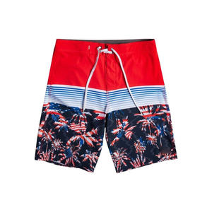 Pantalones cortos de playa de verano de estilo callejero para hombre, transpirables, ligeros, de poliéster/algodón, cintura elástica, Color sólido, ecológicos - Product Image 3