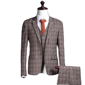 Bonne vente blanc Blazer hommes vêtements trois pièces costume bureau formel affaires hommes costumes avec Logo personnalisé 2026 - Product Image 5