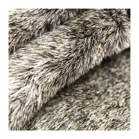 Super luxe haute qualité 100% acrylique peluche fausse fourrure tissu mélange couleur style moderne pour accessoires revêtement chaussures