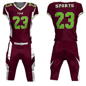 Beste Qualität Kunden spezifisches Design American Football Uniform Atmungsaktiv Schnellt rocknend mit kurzen Ärmeln und gedrucktem Namen und Logo - Product Image 2