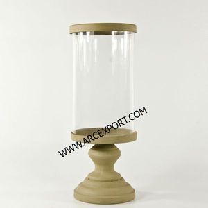 Bougeoirs de cheminée antiques en laiton bougeoir en verre clair fantaisie pour vente chaude vaisselle bougeoir décoratif à vendre - Product Image 2