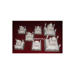 Design Tajmahal en marbre blanc pur au look moderne et de haute qualité pour la décoration intérieure - Product Image 1