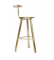 Modern Style Swivel Leinen Boucle Counter Hocker Fabrik anpassbar mit vergoldeten Metallrahmen Samt Sitz Restaurants Hotels
