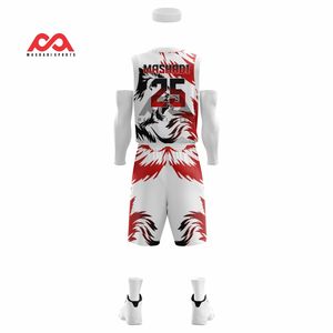 Impression par sublimation nouveaux modèles d'uniformes de basket-ball nouvelles saisons vente en gros uniformes de basket-ball personnalisés - Product Image 3
