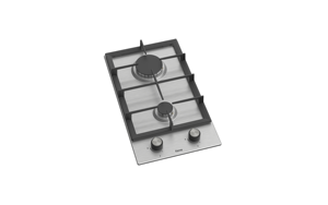 Cuisinière à gaz en acier inoxydable Ferre à double brûleur pour usage domestique avec allumage électronique - Product Image 1