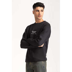 Sweat-shirt 100% coton à col rond, écologique, tailles XS-6XL, imprimé à l'écran, motif uni, toutes saisons, MN-SWS-WS24-060 - Product Image 3