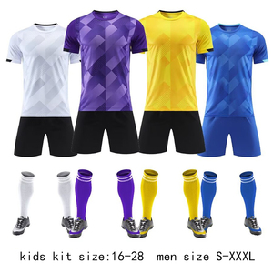 ชุดเสื้อเจอร์ซีย์ฟุตบอลสำหรับผู้ชายชุดเสื้อฟุตบอลผ้าโพลีเอสเตอร์ระบายอากาศได้ดี100% พร้อมเทคโนโลยีแห้งเร็ว - Product Image 5