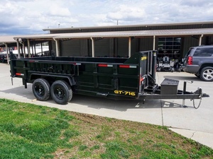 Remolque Volquete Hidráulico Telescópico Multifuncional 7x16 con Bomba y Engranajes, Laterales de 2 pies (2) Ejes de 7K, Peso Bruto Vehicular (PBV) 14K - Product Image 2