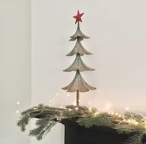 Árbol de Navidad Metálico Colorido con Estrella para Decoración de Mesa Navideña, Adorno de Mesa para Decoración del Hogar - Product Image 5