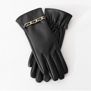 Guantes de cuero de invierno de alta calidad, superventas personalizados, guantes de invierno hechos de cuero para mujer, guantes de cuero de invierno suaves a la moda - Product Image 3