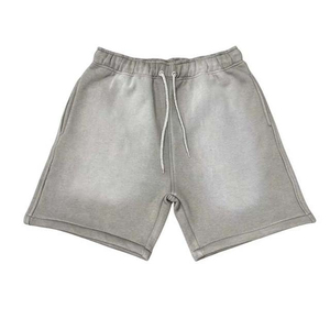 Pantalon personnalisé en coton épais Streetwear en polaire uni Shorts de jogging pour hommes Sportswear Drawstring Cargo Joggers Shorts pour hommes - Product Image 4