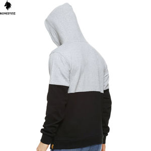 Custom Men's Vintage Washed Fleece French Terry Heavyweight Zipper <b>Jacket</b> Double Zip up Hood Crystal <b>Rhinestones</b> Solid Pattern - Product Image 3