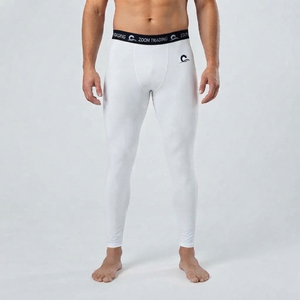 Pantalones de Compresión Deportivos para Hombre, Cintura Elástica Ajustable, Tela Transpirable Anti-UV, Largos, para Atletismo, Running y Gimnasio - Product Image 1