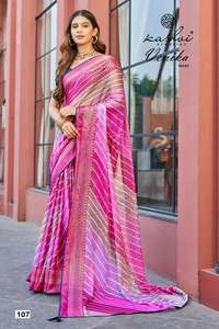Venika Chiffon brasso Foil ตลาด Saree ในอินเดีย - Product Image 5