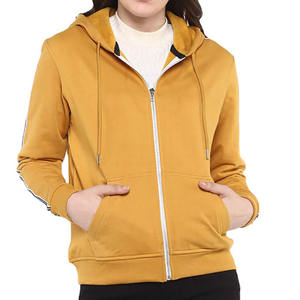 2025 nouveau sweat à capuche pour femme de haute qualité en gros avec impression de Logo personnalisé nouveau élégant haut de gamme hiver porter des sweats à capuche à fermeture éclair - Product Image 1