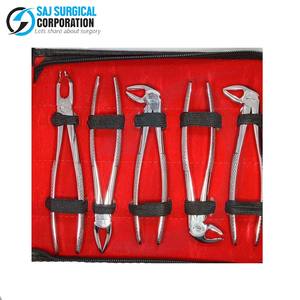 Juego de 10 Fórceps Dentales Manuales Duraderos con Logotipo Personalizado al por Mayor, Acero Inoxidable Reutilizable, Empuñadura Acolchada, Juego Completo de Extracción, CE - Product Image 5