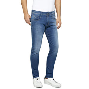 Nouveau jean slim droit taille mi-haute pour homme, pantalon en denim déchiré de haute qualité à prix abordable - Product Image 1