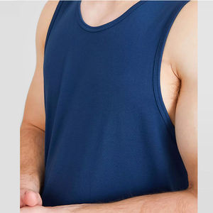 Camiseta sin mangas de gimnasio con logotipo personalizado Unisex 2024, alta calidad, secado rápido, sin mangas, algodón muscular, venta al por mayor, malla de talla grande, estampado informal para hombres - Product Image 6