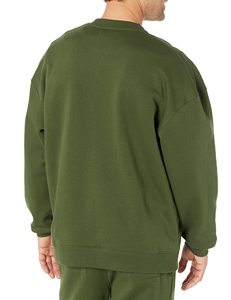 เสื้อสเวตเชิ้ตยูนิเซ็กซ์ 100% โพลีเอสเตอร์ สีเขียวมะกอก คอกลม ลายพื้นเรียบ พิมพ์ลายดิจิทัล โลโก้ด้านหน้า กันยับ น้ำหนัก 300 กรัม สไตล์ลำลอง - Product Image 3