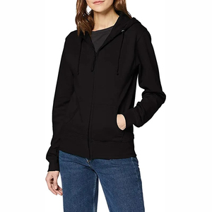 Meilleure vente hiver respirant femmes fermeture éclair sweats à capuche avant nouveaux vêtements de sport vêtements de sport grande taille sweat à capuche de course prix de gros - Product Image 2