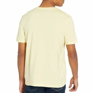 T-shirt basique en coton uni pour homme, tissu doux et confortable, production en gros - Product Image 2