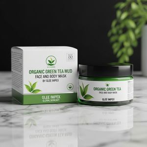 Mascarilla Facial, Nasal y Corporal de Té Verde Orgánico Glee Impex con Glicerina |   Tratamiento de Cuidado de la Piel Hidratante y Antioxidante de Limpieza Profunda - Product Image 1