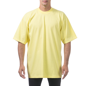 T-shirts graphiques surdimensionnés pour hommes et femmes, hauts d'été à manches amples, t-shirts jaunes surdimensionnés en microfibre - Product Image 6