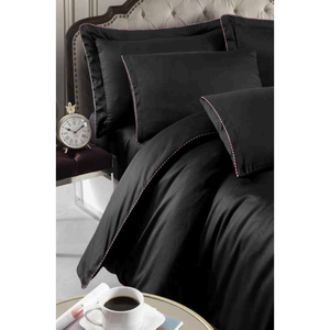 Juego de Ropa de Cama de Lujo de 6 Piezas, Tamaño King, Satén de Algodón, Incluye Funda Nórdica y Sábana Ajustable, Juego de Cama Premium de Lujo - Product Image 3