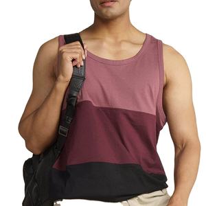 Camiseta sin mangas de algodón 100% para hombre, estilo casual, larga, blanca, con bolsillo, de secado rápido, transpirable, tejido lavado, 160g, al por mayor - Product Image 2