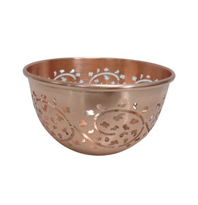 Bol de service rond en fer de qualité supérieure placage gris ensemble de 2 bols de vaisselle de grande taille cuisine et table personnalisés - Product Image 3