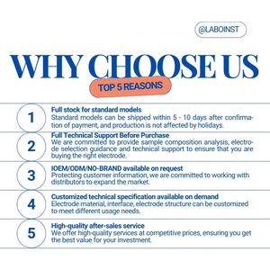 جسم زجاجي HF <span class=keywords><strong>pH</strong></span> عالي الجودة بهيكل زجاجي بحمض الهيدروفلوريك مضمنة <span class=keywords><strong>pH</strong></span> مسبار PG13.5 خيط لمياه الصرف الصناعي لأشباه الموصلات - Product Image 6