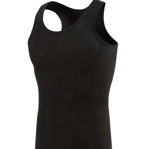 เสื้อกล้ามกีฬาผู้ชายคุณภาพพรีเมียม ผลิตจากใยฝ้าย/ใยไผ่ เป็นมิตรกับสิ่งแวดล้อม แห้งเร็ว ระบายอากาศได้ดี เหมาะสำหรับใส่ลำลอง ออกกำลังกาย และวิ่ง - Product Image 1