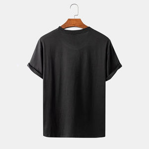 T-shirt pour homme en coton/polyester, coupe classique, poids lourd, col rond, impression personnalisée, respirant, séchage rapide - Product Image 5