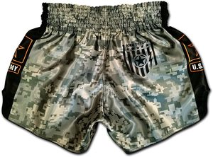 Pantalones cortos con diseño personalizado de Kickboxing Muay Thai, ropa de boxeo, artes marciales - Product Image 2