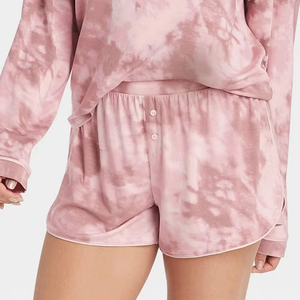 2025 femmes été ensemble court casual à manches longues surdimensionné t-shirt ensemble confortable coton deux pièces t-shirts et pantalons courts ensemble shorts - Product Image 4