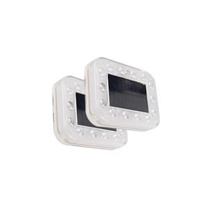 Lampada lampeggiante a LED solare per veicolo due SET (4453)