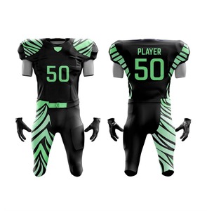 Uniforme de Fútbol Americano para Equipo Profesional, Impreso, Cómodo, de Secado Rápido, Transpirable, Ropa Deportiva Unisex, 100% Poliéster - Product Image 1