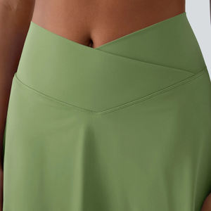 Jupe de tennis de badminton pour femmes, entraînement, course à pied, fitness, short de sport pour femmes, jupe de tennis extensible à double couche avec poches - Product Image 6