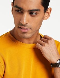 Sweat-shirt avec logo personnalisé de haute qualité pour hommes, couleur tournesol, design uni pour l'hiver, capuche imprimée en relief à la mode - Product Image 5