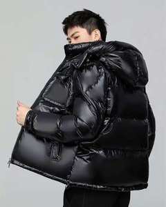 Veste polaire imprimée OEM à bas quantité minimale de commande pour hommes logo personnalisé veste d'hiver décontractée pour hommes avec poches avec service OEM vente en gros - Product Image 3