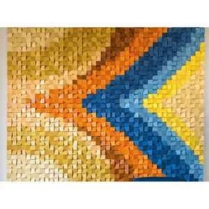 ของตกแต่งผนังโมเสกทำจากไม้แบบคลาสสิกสัญลักษณ์ติดผนังทำจากไม้ที่หรูหรา - Product Image 1