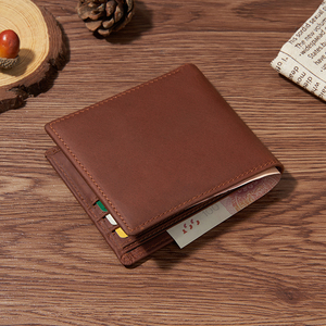 Cartera Bifold de Cuero Genuino para Hombre, con Múltiples Ranuras para Tarjetas y Fácil Acceso Frontal para Almacenamiento de Efectivo y Tarjetas - Product Image 1