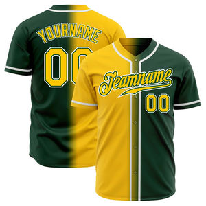 Camiseta de béisbol con diseño de logotipo personalizado con nombre de jugador de equipo, camiseta de softball impresa por sublimación con botón completo y comodidad transpirable - Product Image 2