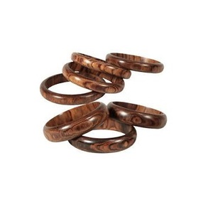 Unique Waterproof Wooden Bangle Set with Custom Colors Designed Complement Ethnic Outfits Modern Fusion Wear for Business Gifts - Product Image 1
