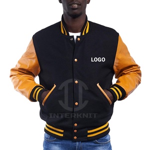 Veste universitaire surdimensionnée personnalisée pour hommes, style vintage, patchwork, streetwear, hip hop, veste de baseball, vente en gros - Product Image 2