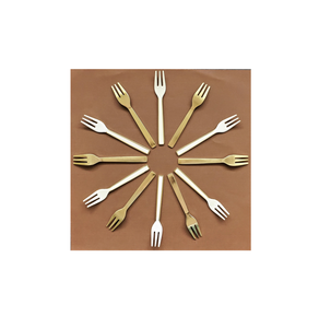 Ensemble de fourchettes en laiton pour hôtel look royal à usage multiple fête de mariage et décor festif couverts fourchette cuillère prix bon marché - Product Image 5