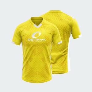 Maillot de football tendance à col en V, modèle 2026, pour adultes, vêtements de sport personnalisés avec impression de nom en couleur unie, haute qualité - Product Image 1