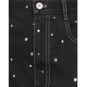 Jupe en jean décontractée taille moyenne, teinte unie pour hommes, écologique, OEM ODM - Product Image 4